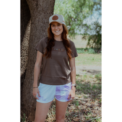 H&S Out in the Sticks Rugby Shorts - Lilac