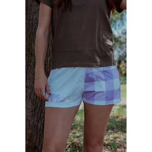 H&S Out in the Sticks Rugby Shorts - Lilac
