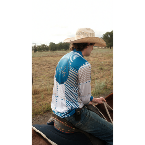 H&S Blue-Collar Jersey - Blue Plaid