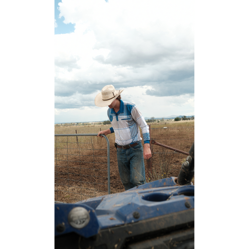 H&S Blue-Collar Jersey - Blue Plaid