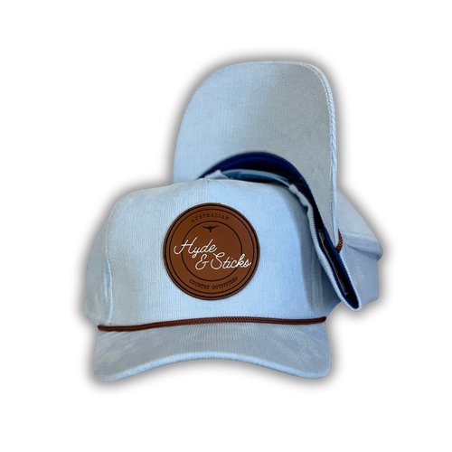 H&S Daisy Corduroy Trucker Cap - Blue