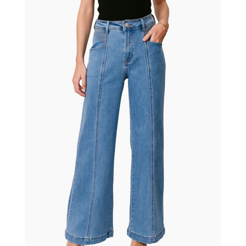 H&S Bless your Heart Jeans - Mid Wash