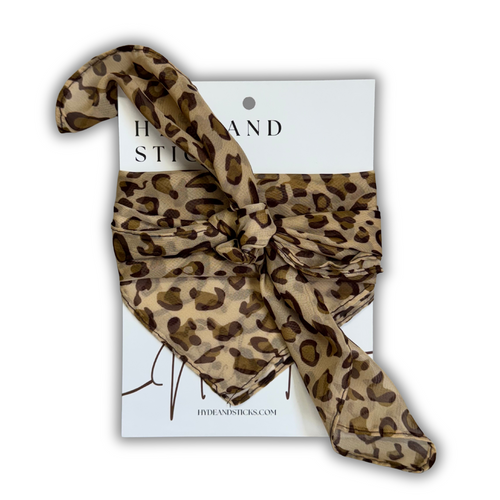 H&S Neck Bandana - Sheer Leopard