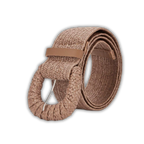 H&S Elastic Rattan Belt - Toffee