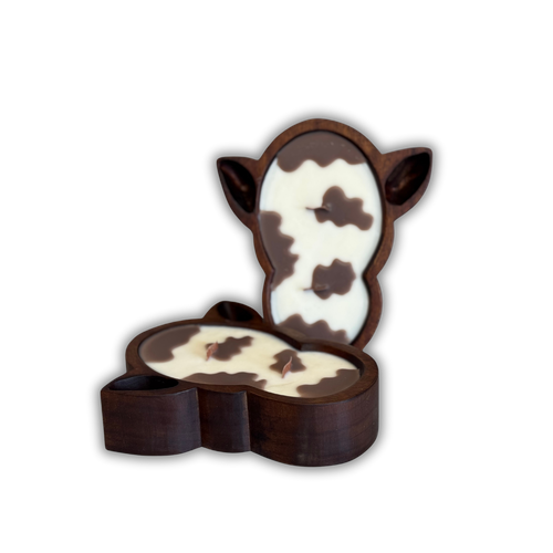 H&S x Western Candles Wooden Cowhead