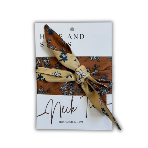 H&S Necktie - Burnt Flowers