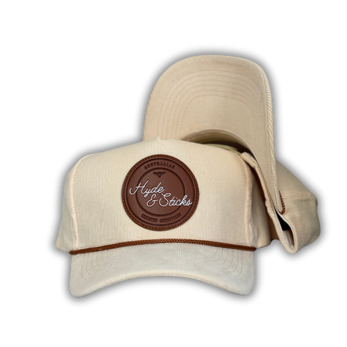 H&S Duke Corduroy Trucker Cap - Cream