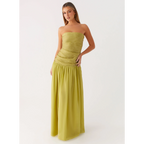 SBM Pepper Mayo Lime Strapless Maxi Dress AU 8