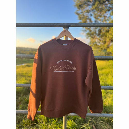 H&S Clyde Crewneck - Chestnut