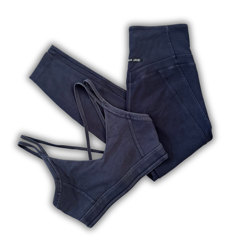 SBM Lorna Jane Ribbed Activewear Set SMALL