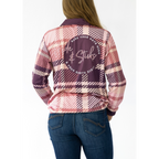 H&S Pretty & Punchy Jersey - Pink Plaid