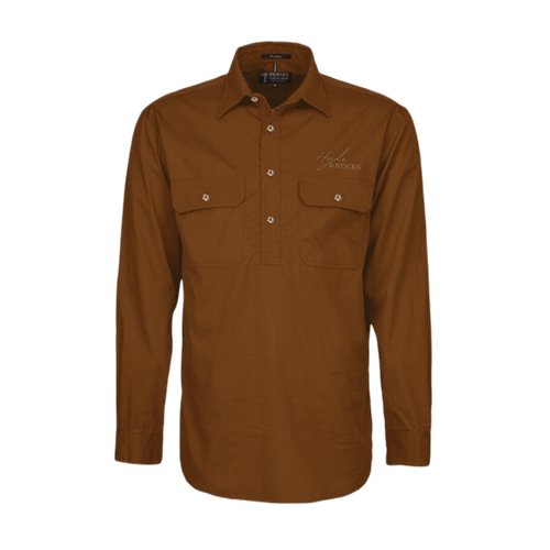 The Rhett Work Shirt - Rust