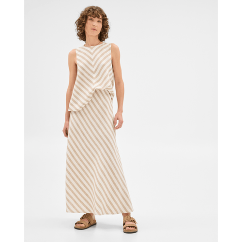SBM Target Neutral Stripe Two-Piece Set TOP 10P SKIRT 8