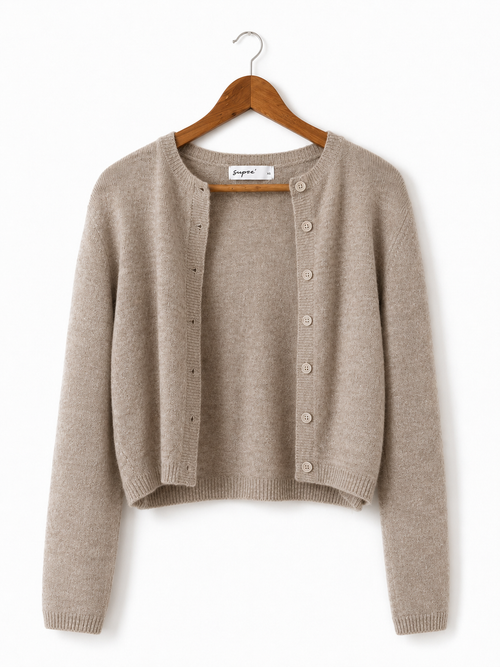 SBM Supre Neutral Knit Cardigan XS