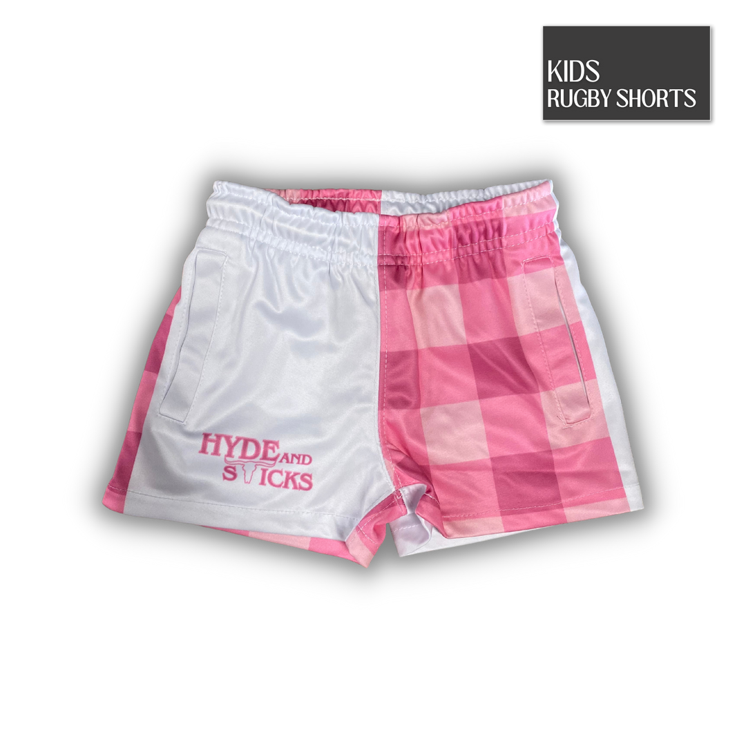 H&S Out in the Sticks Rugby Shorts - Kids Sweet Cheeks