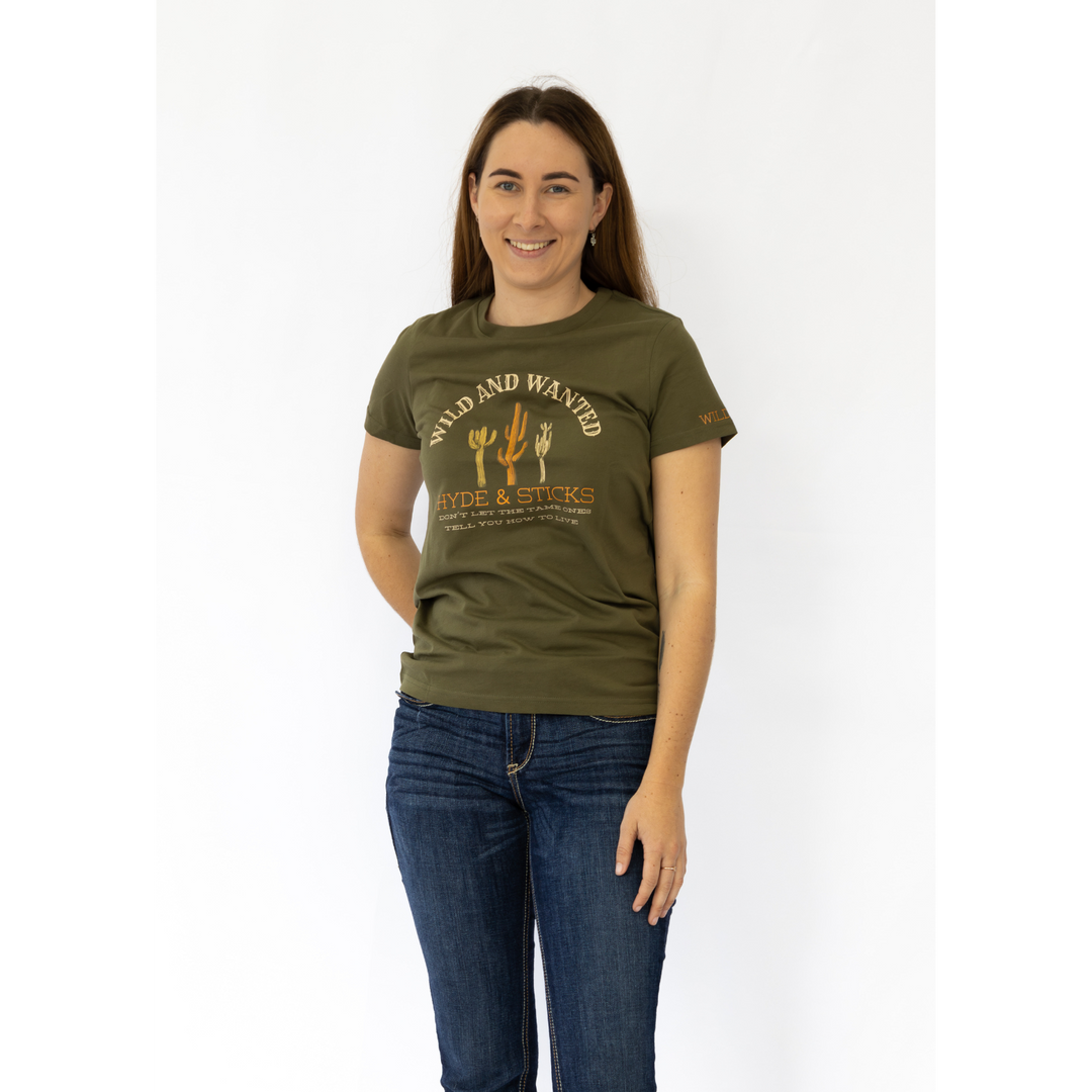 H&S LIMITED EDITION H&S Wild & Wanted Tee - Army