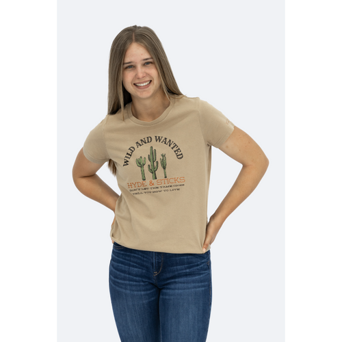 H&S LIMITED EDITION H&S Wild & Wanted Tee - Sand