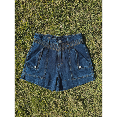 H&S Daisy Denim Shorts - Dark Wash