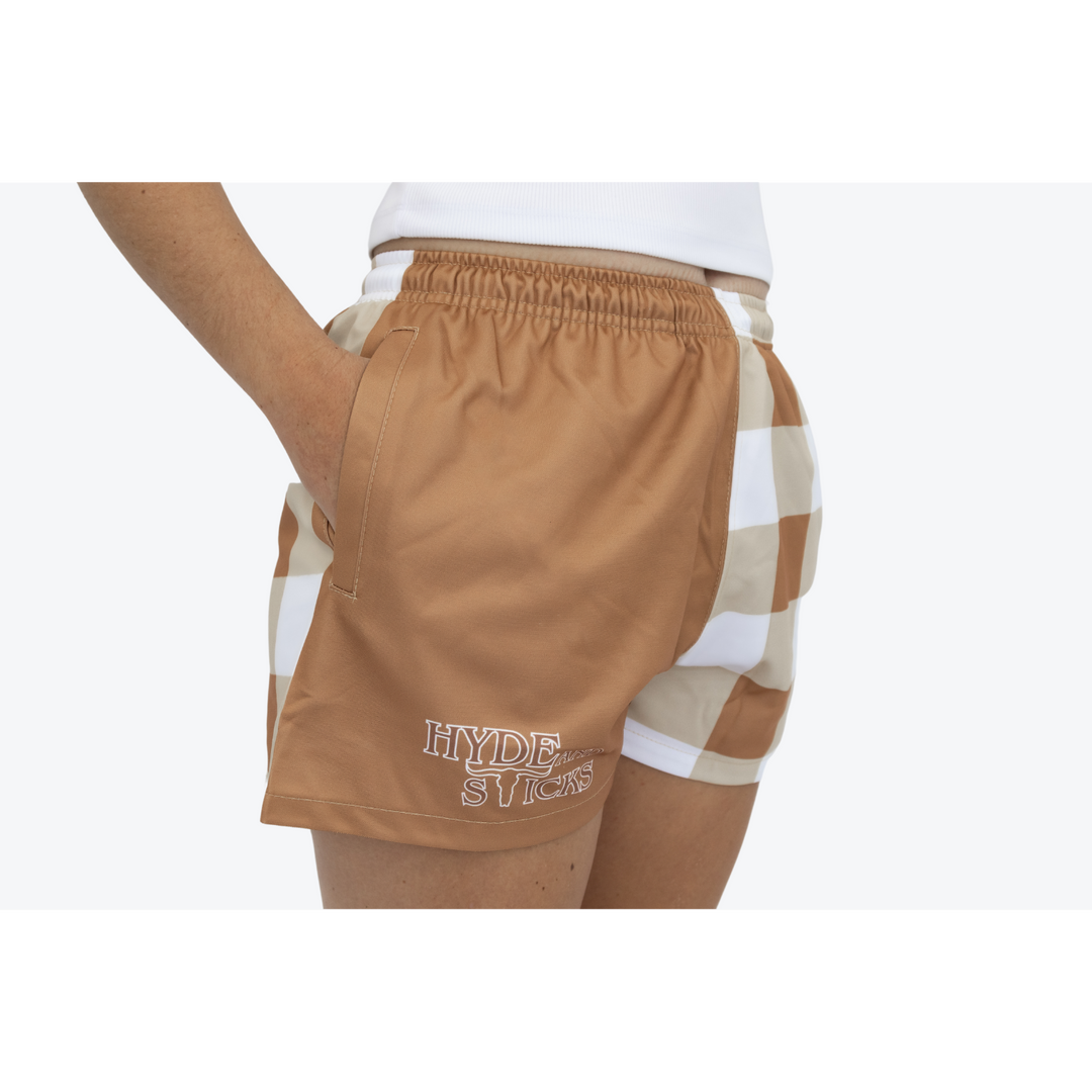 H&S Out in the Sticks Rugby Shorts - Honey