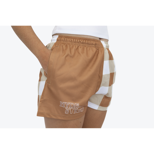 H&S Out in the Sticks Rugby Shorts - Honey