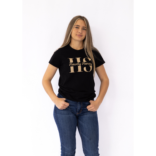 H&S Howdy Honey Tee - Black