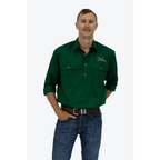 The Lachy Work Shirt - Emerald Green