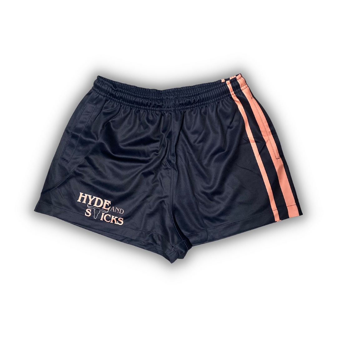 H&S Out in the Sticks Rugby Shorts - Peachy