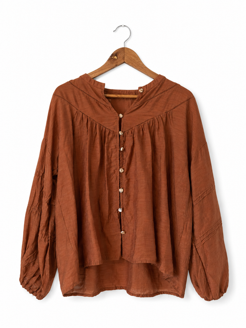 SBM Esmaee' Semi Sheer Blouse SMALL