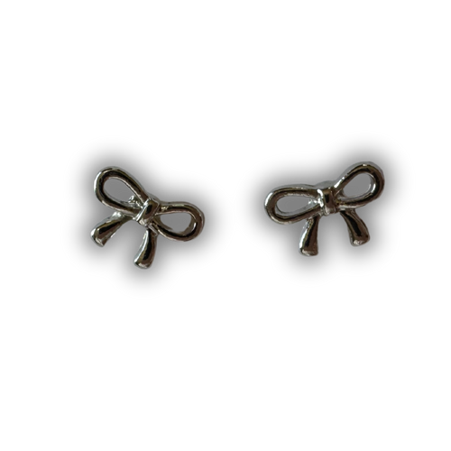 H&S BOWtiful Stud Earrings - Silver