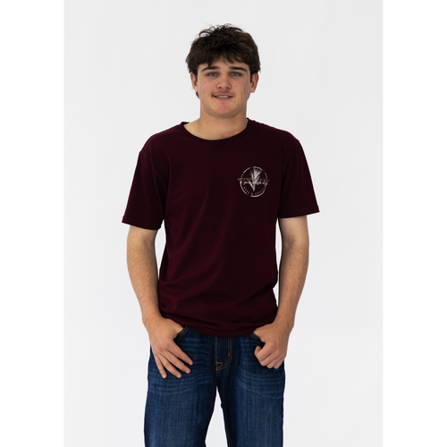 The Strathdale Tee - Burgundy