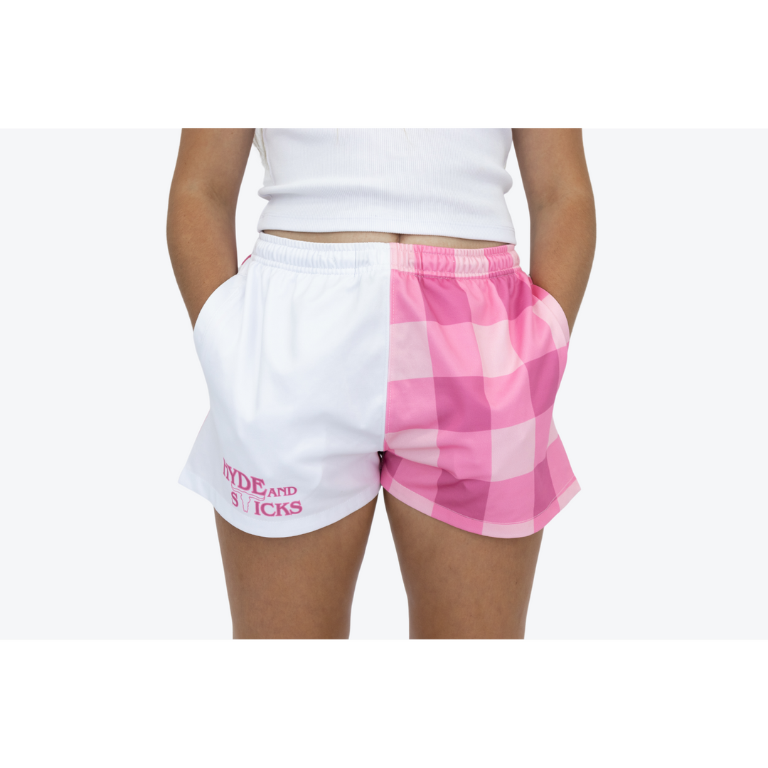 H&S Out in the Sticks Rugby Shorts - Sweet Cheeks