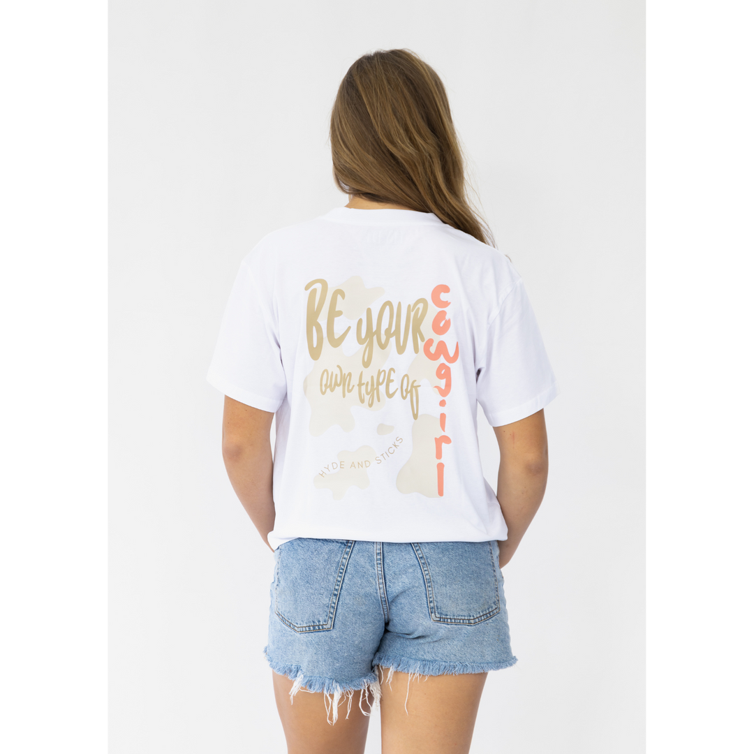 H&S Cowgirl Your Way Tee - White