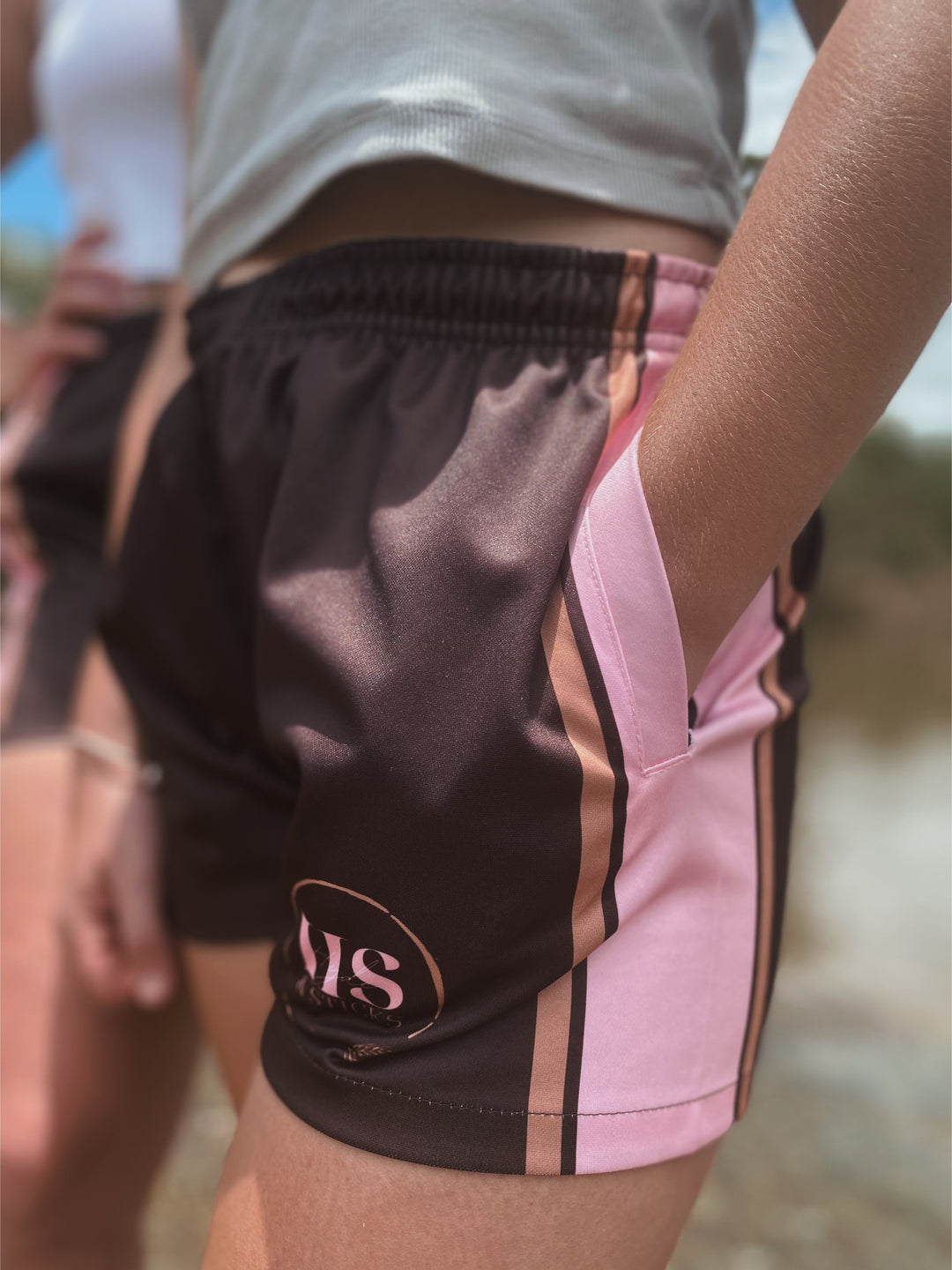 H&S Out in the Sticks Rugby Shorts - Barbie